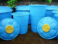Ёмкость цилиндрическая вертикальная со съемной крышкой для воды, 750л