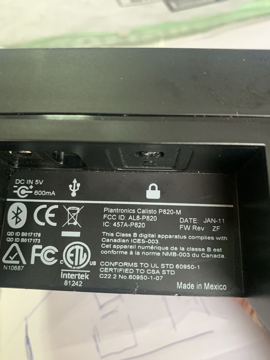 Plantronics calisto difuzor bluetooth