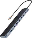 Docking Baseus 12in1, 2x HDMI 4K,DP, USB-C,100W PD,RJ45, SD/TF,USB 3.0