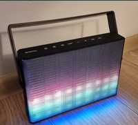 Boxa portabila cu lumini RGB,Bluetooth,microfon,card,AUX-stoc/en-gross