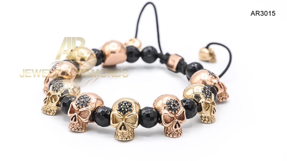 Bratara Aur 14k model nou SKULL COLLECTION ARJEWELS(AR3015)