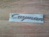 Порше Porsche Cayman сребрист надпис емблема