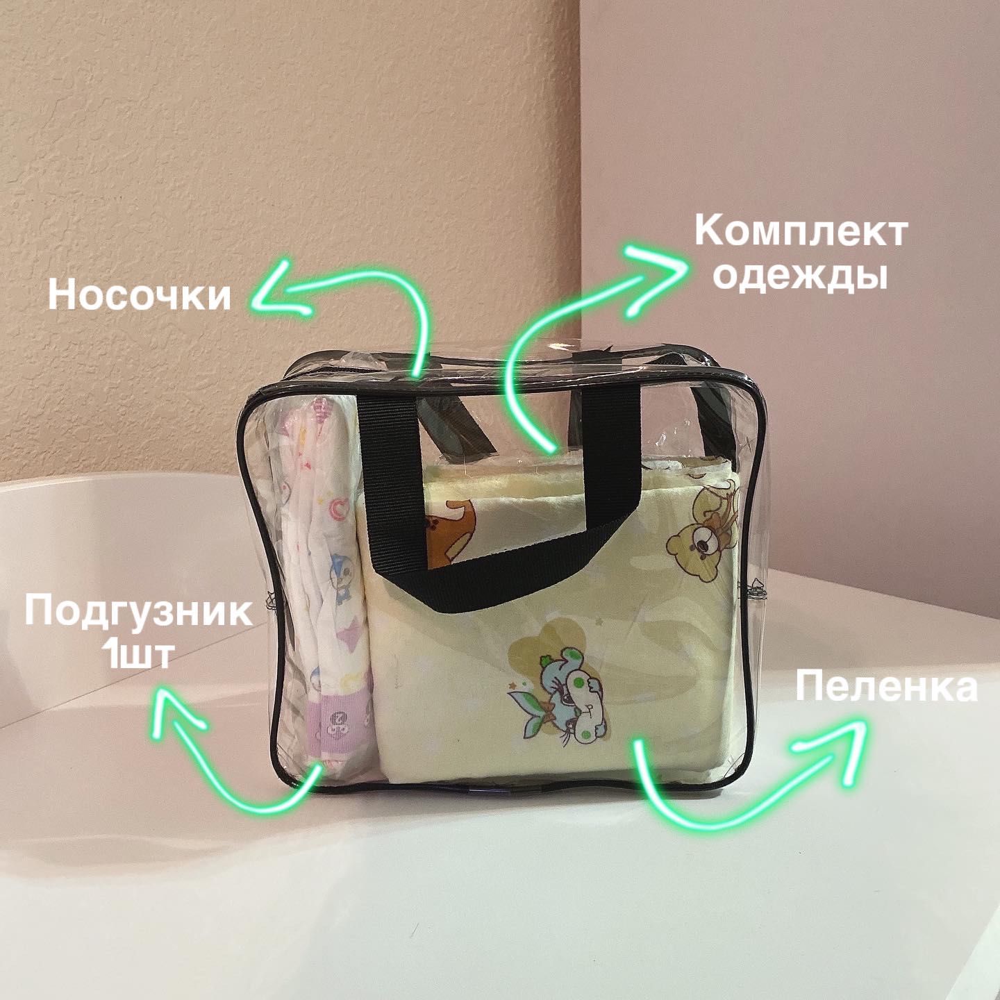 Сумка в роддом полная комплект