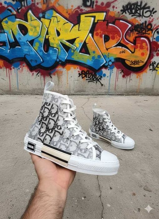 Adidasi DIOR B 23 High - Tenesi Unisex Full Box