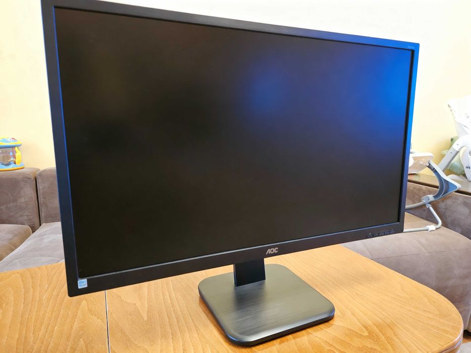 Монитор AOC Q27P1 - 27" QHD 2560×1440 IPS, регулируема стойка, USB хъб
