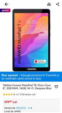 tableta Huawei Matepad T8, Android 10