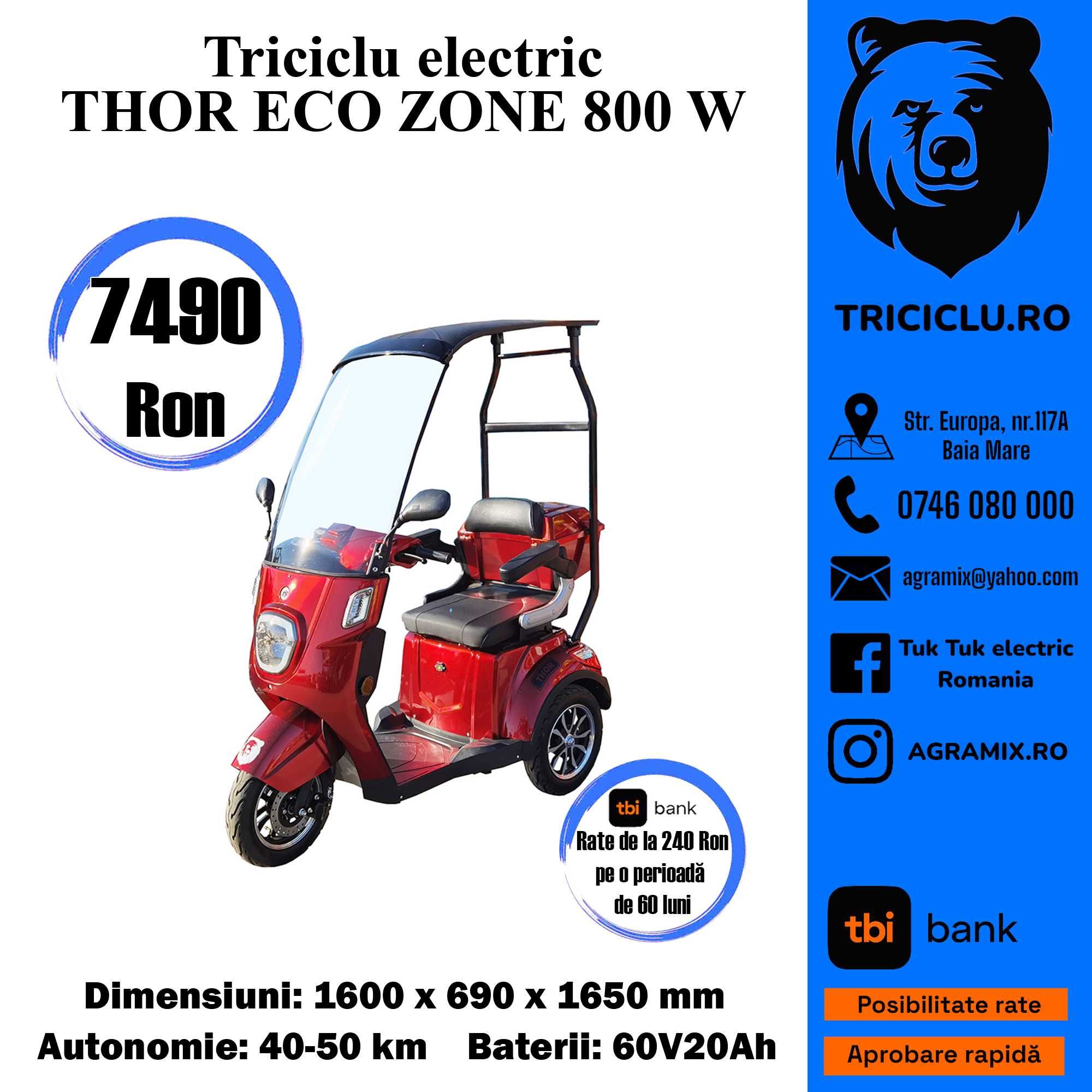 Triciclu electric THOR ECO ZONE Agramix