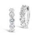 Cercei Hoops 2 CT Moissanite