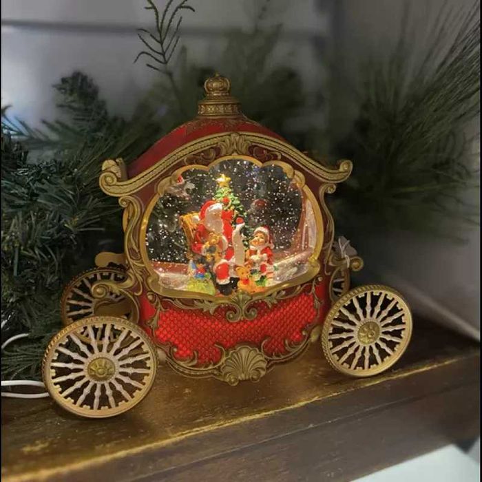 Коледна каляска, декорация, украса, подарък