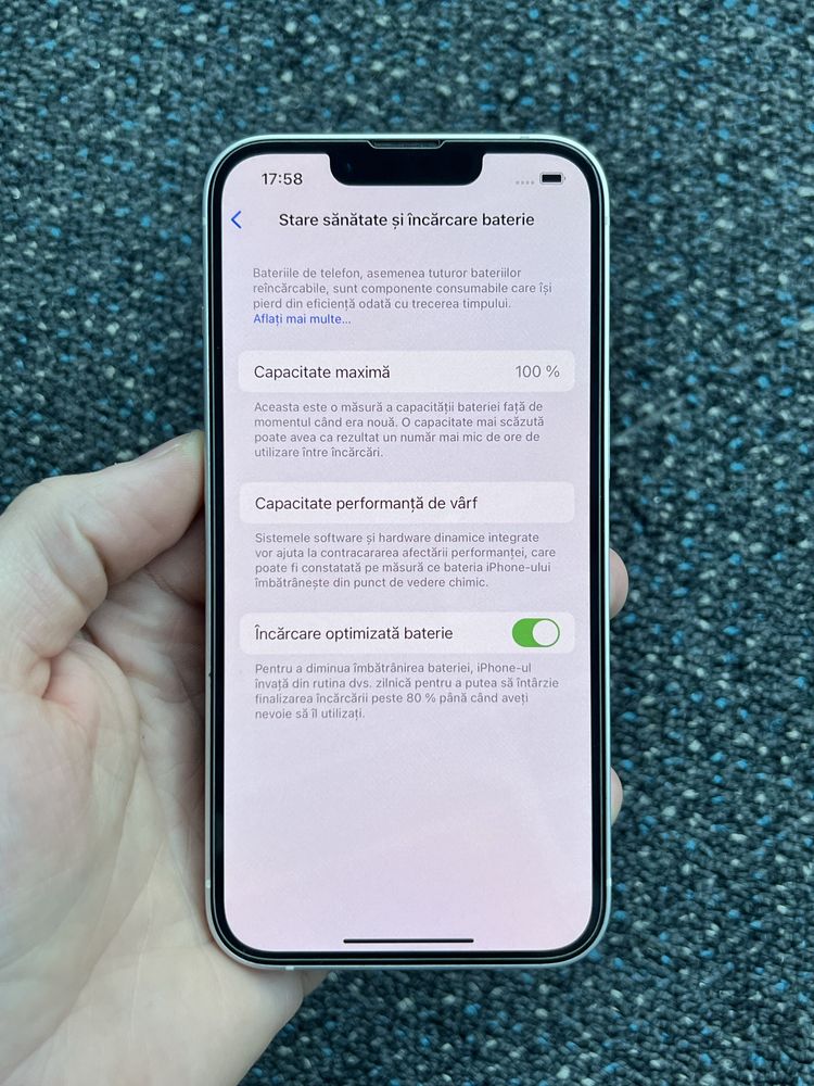 (NOU) Apple iPhone 13, 256GB, Baterie 100%, 0 incarcari (GARANTIE)