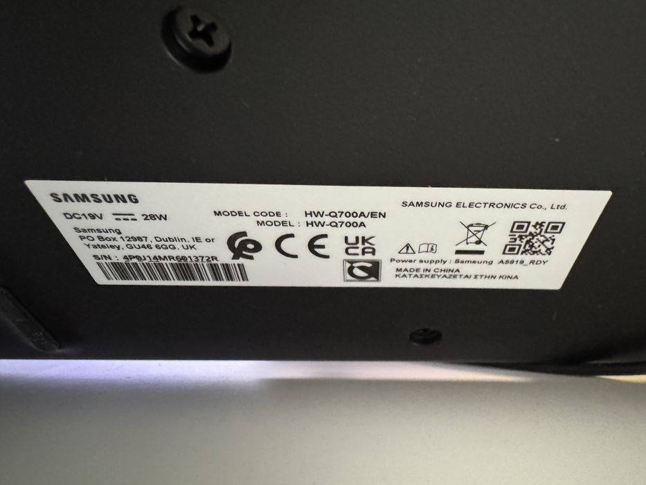 Soundbar Samsung HW-Q700A 3.1.2 330W Dolby Atmos