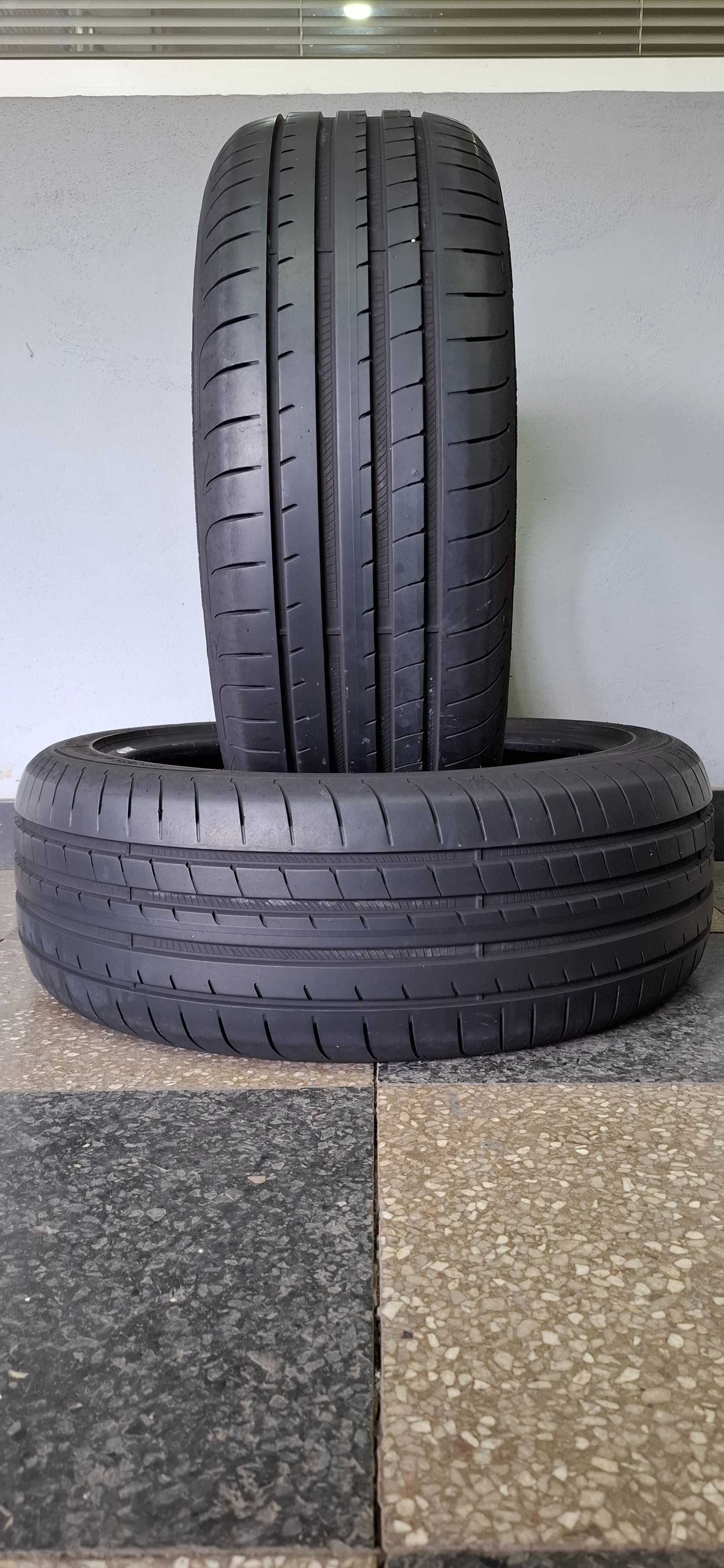 2бр. 225/45/19 Goodyear 6.3mm грайфер, дот 22г. Безплатен монтаж