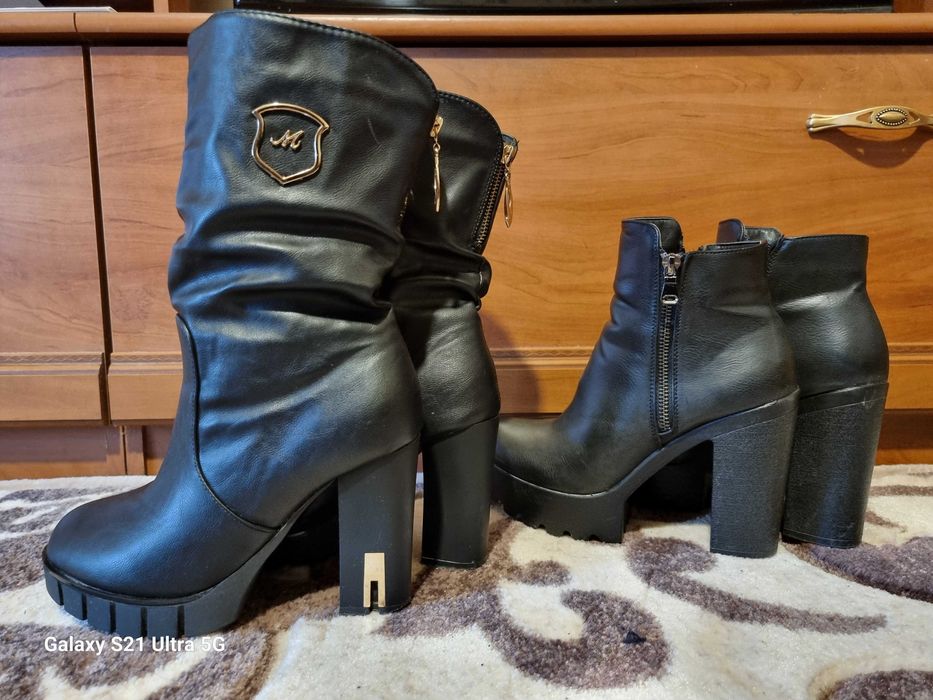 Дамски Боти Кожа 39