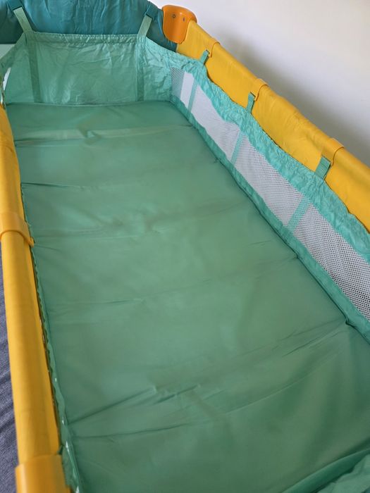 Vand Patut pliant voiaj, bebelusi si copii, 2 nivele, acces fermoar