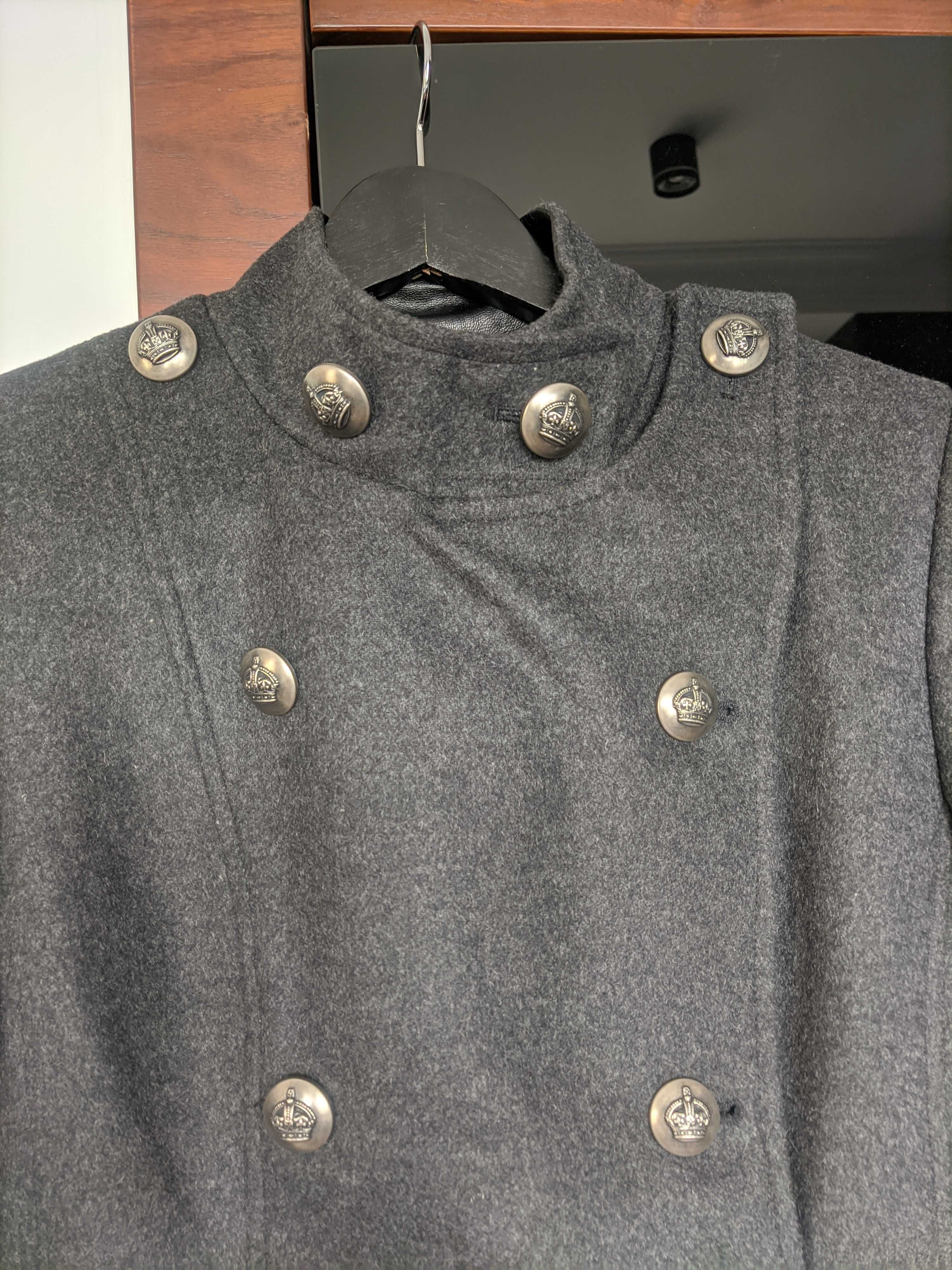 Шерстяное итальянское пальто Anima Gemella, 44 размер, новое