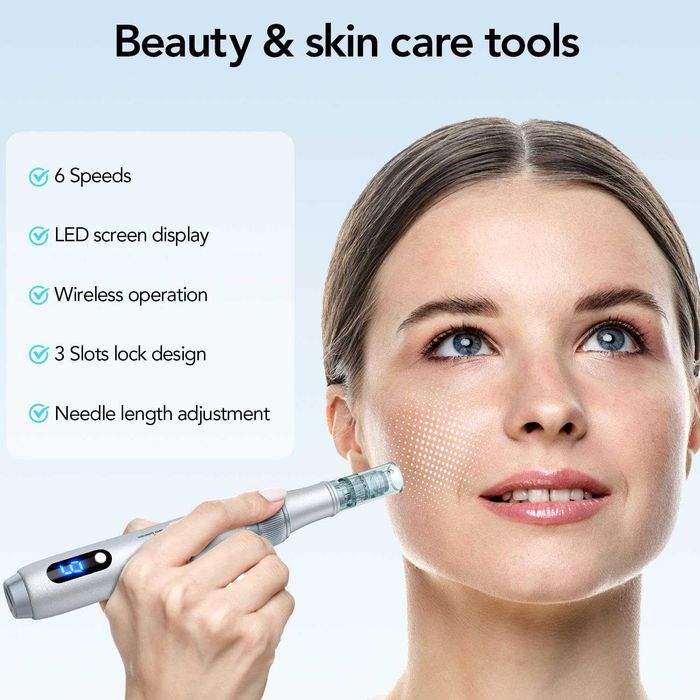 Dr. Pen Микронидлинг писалка M7S 2025 с 18 патрона, 6 скорости