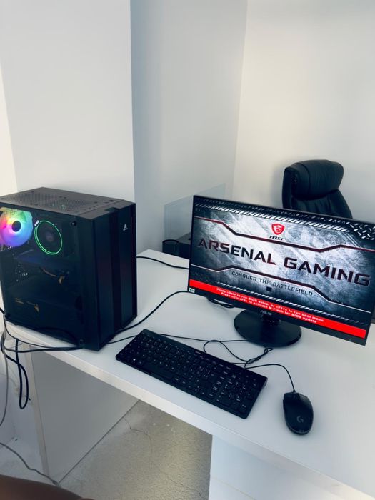 Pc Gaming/work Ryzen 1600x Gtx 1050 8GB DDR4 1TB memorie + monitorAsus