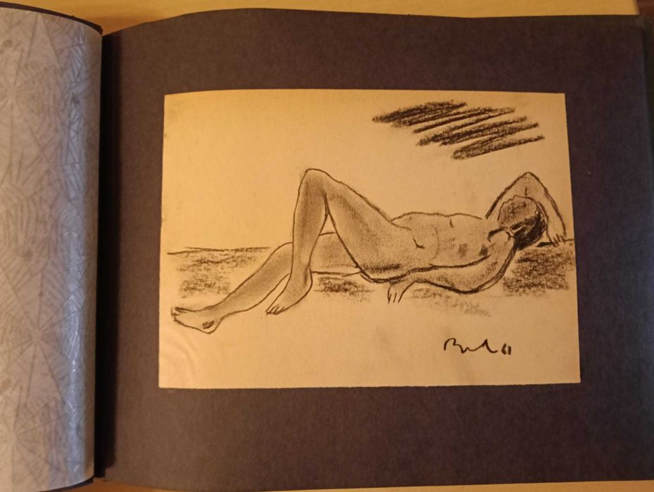 Corneliu Baba, ’Album cu 18 lucrari’| Grafica, carbune pe hartie