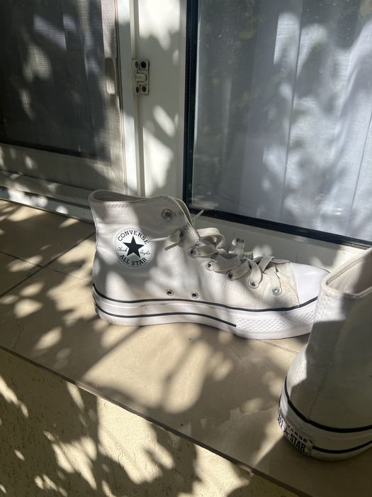 Converse dama albi