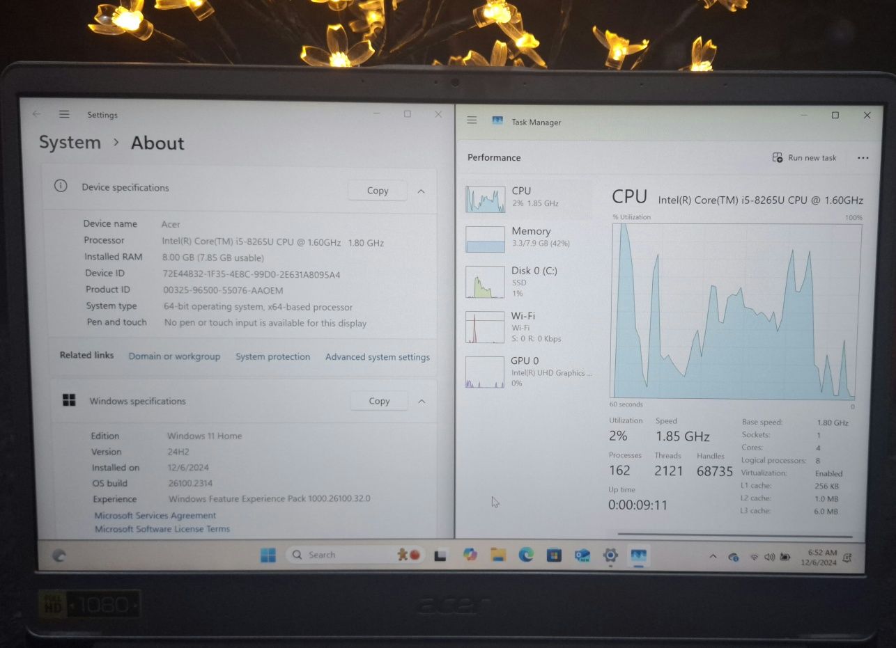 Лаптоп Ултрабук Acer Swift 3 SF314-56-561M + подарък чантичка и мишка