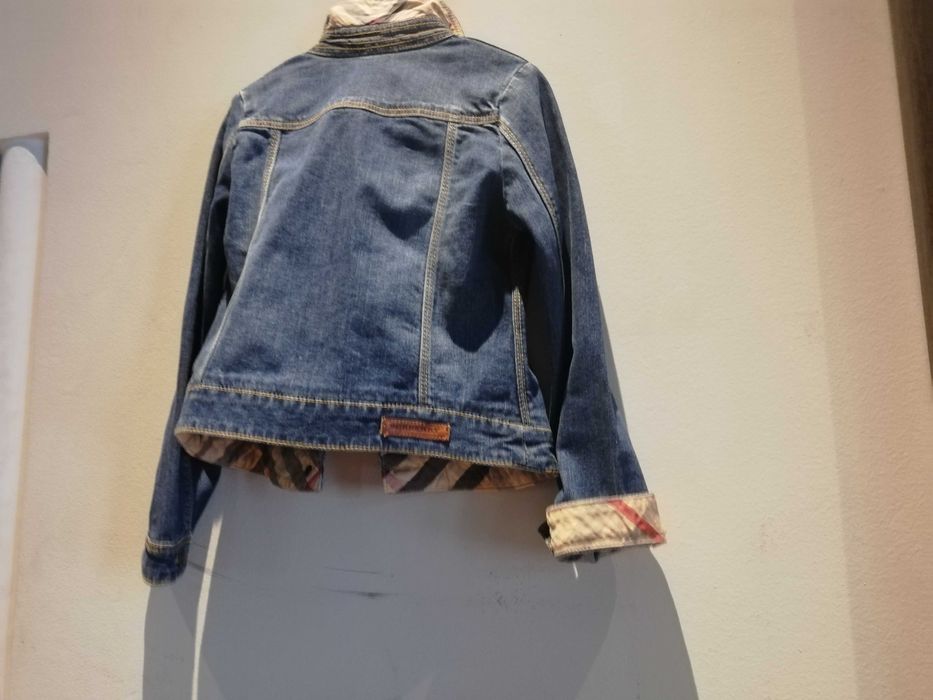 Geaca burberry originala denim pt fetite de 5anill