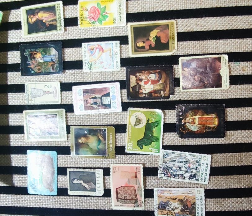 Марки старые 1950х