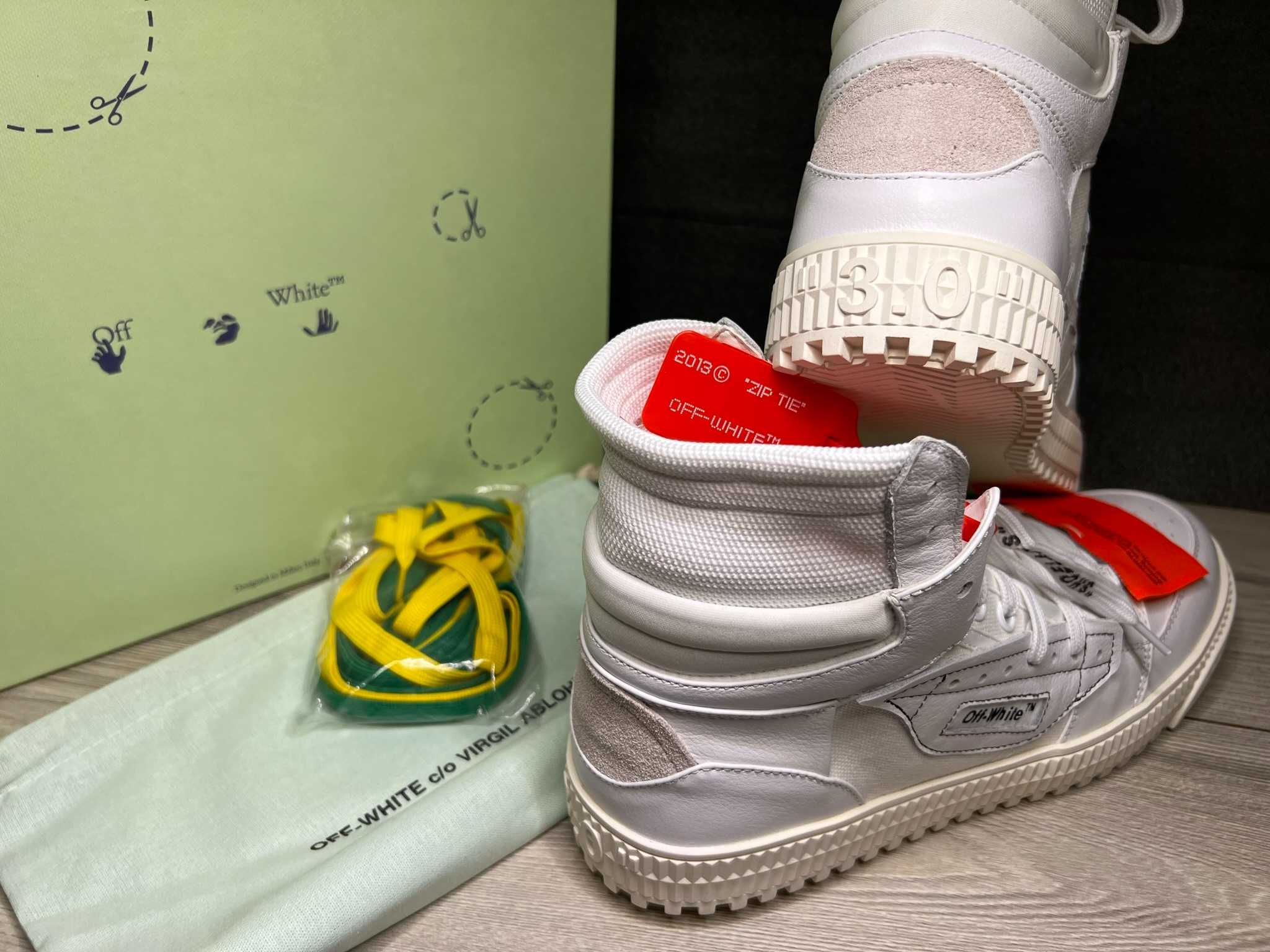 Adidasi Off White Court 3.0 Triple White