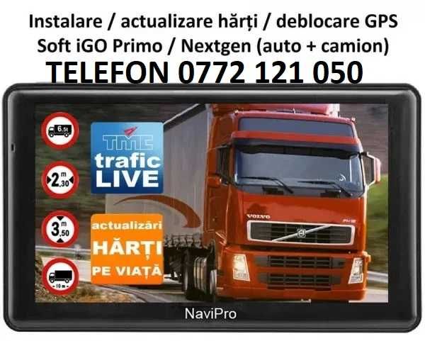 Harti GPS auto si camion / instalări iGO și actualizare harti Primo