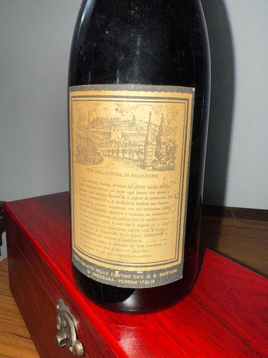 Vin colectie Bertani Recioto Valpolicella Classico Superiore 1960
