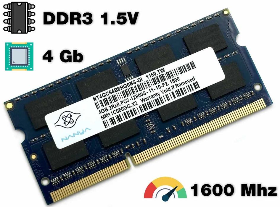 Memorie laptop ddr3 4gb 1600mhz