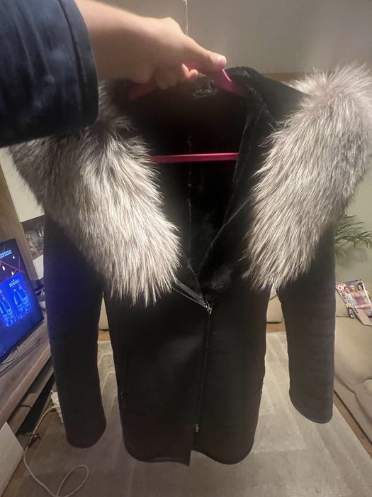 Cojoc piele naturala cu vulpe