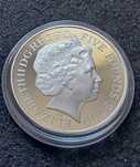 Moneda argint rara 5 Lire UK 2009 Olympia London Flying Scotsman