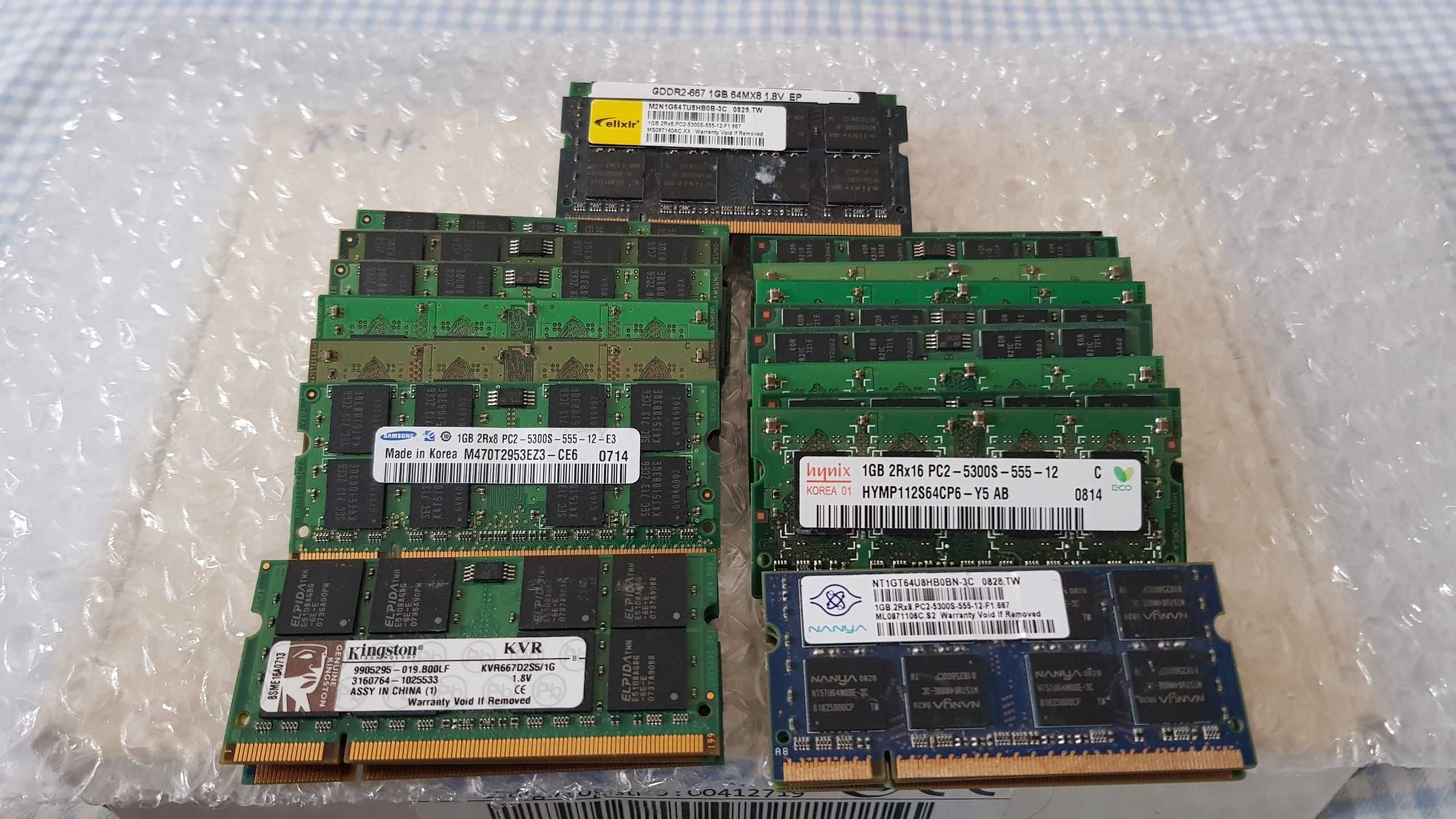 Lot Ram Laptop 26 bucati-DDR2-1gb