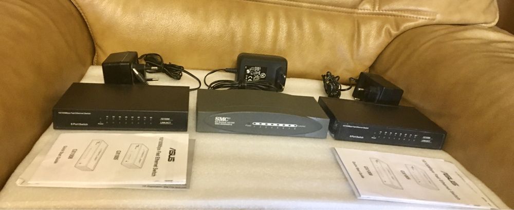 Switch Asus GX-1008 / SMC EZ6508TX - 8 porturi - 10/100 Mbs