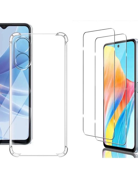 Oppo A38/A58/A78/A79/A98 Husa Colturi SafeAnti Soc + Folie Sticla 7D