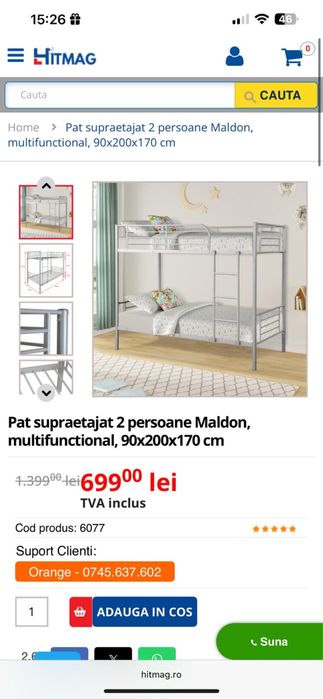 Pat metalic supraetajat