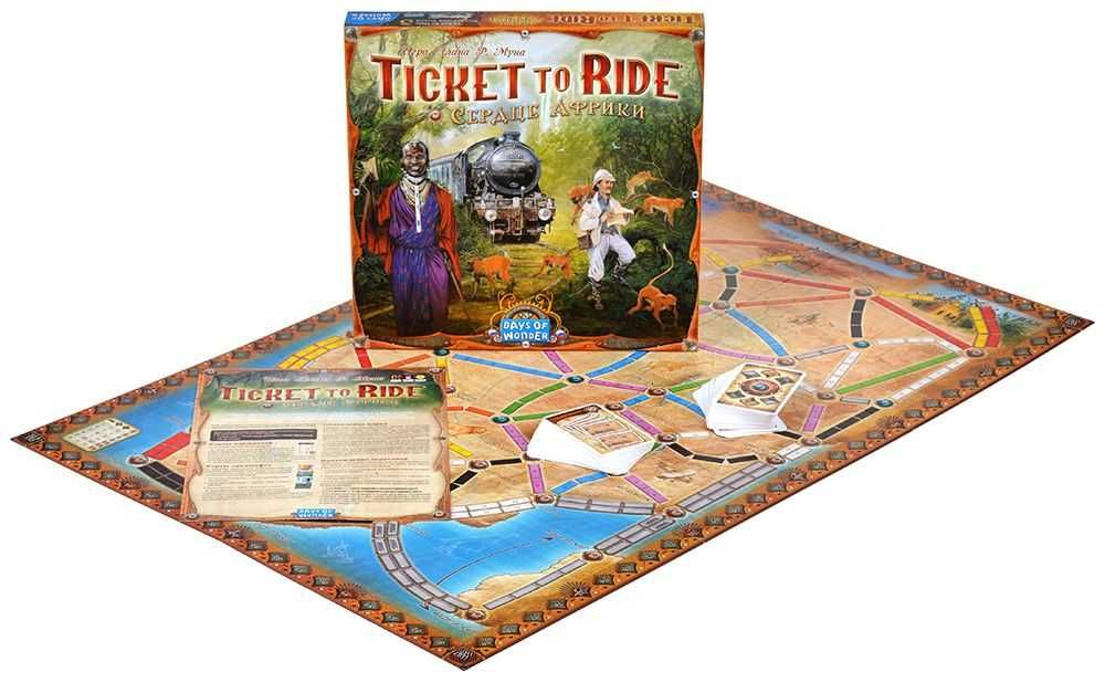 Настольная игра: Ticket to Ride (Билет на поезд) Сердце Африки