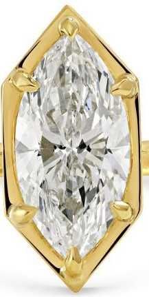 Гвоздик с природным бриллиантом 0,12 карат Голландия Gassan Diamonds