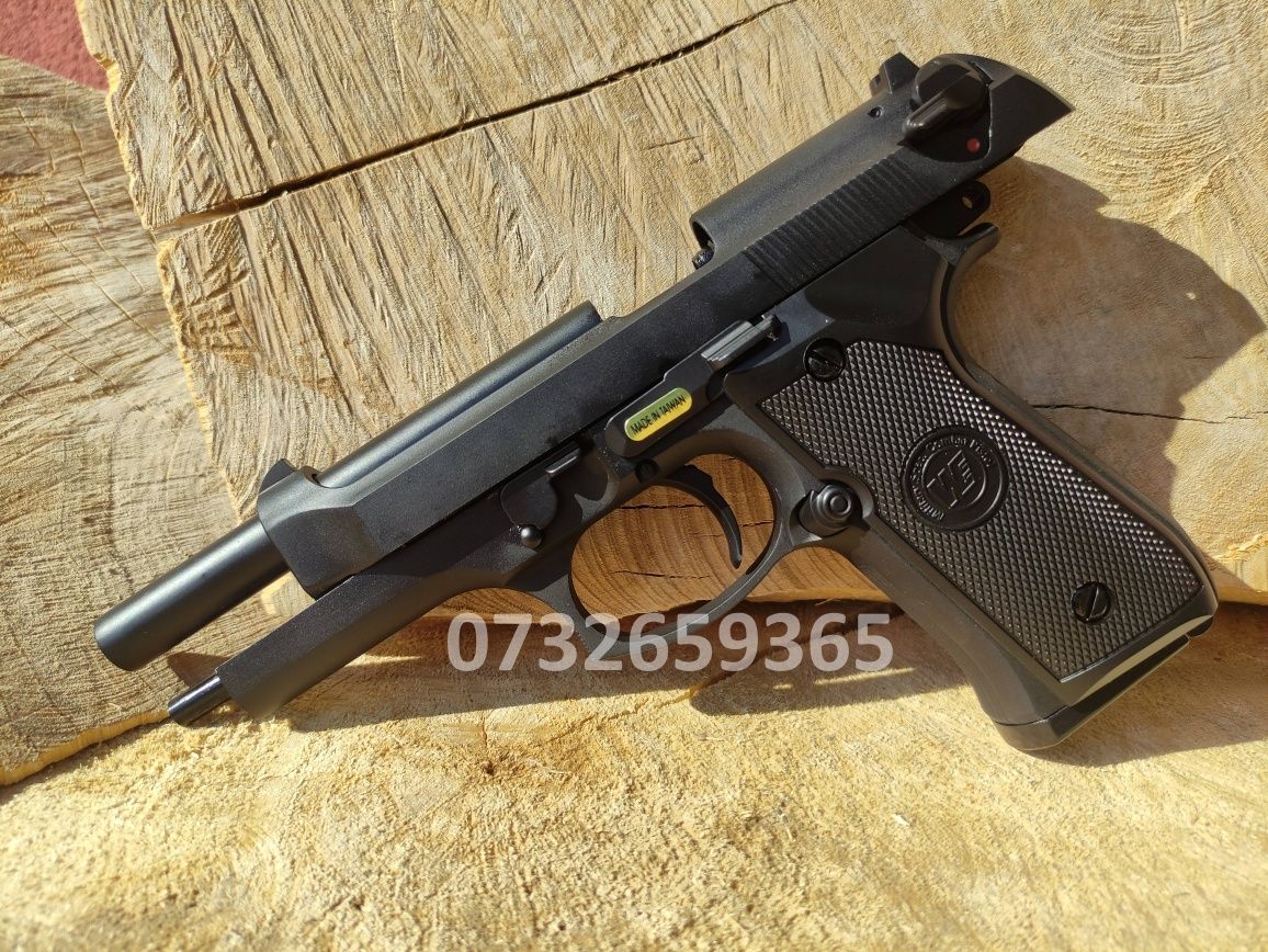 Beretta M92 FullMetal Cu recul puternic GreenGas Pistol Airsoft