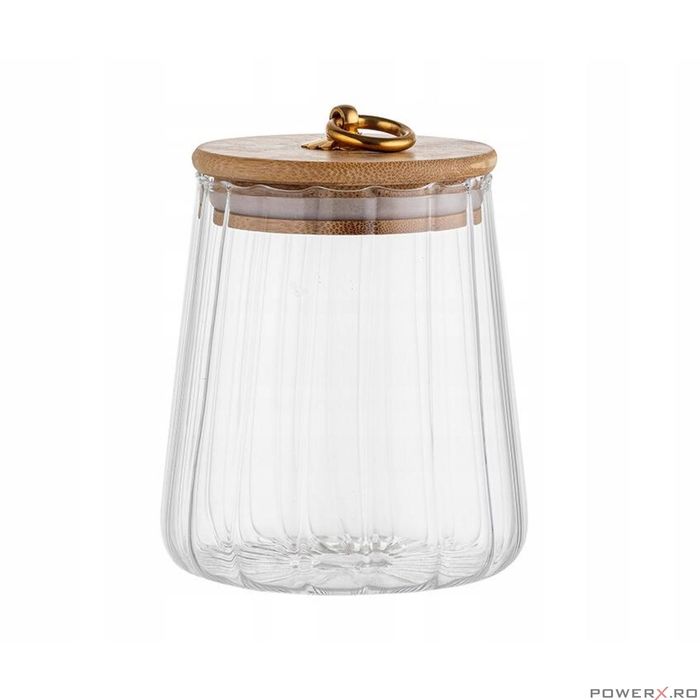 Recipient cu capac, 9 X 9 X 10,5 cm, capacitate 500 ml, Florina