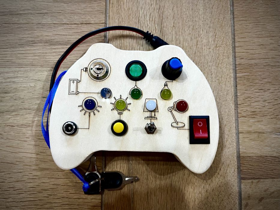 Placa senzoriala busy board Montessori