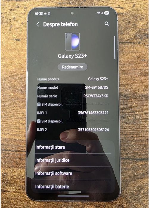 Samsung s23 plus full box garantie