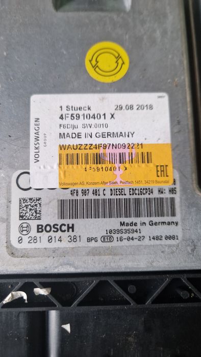 Компютър двигател AUDI A6 4F0907401C