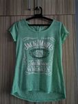 Дамска зелена тениска S/M Jack Daniels