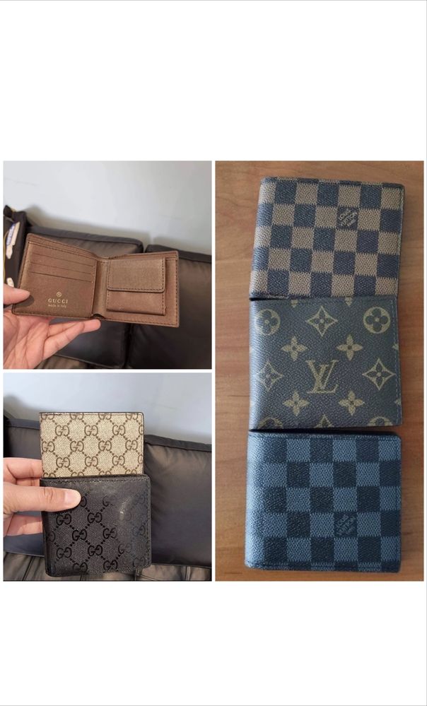 Портмонета от еко кожа Gucci , LV , Burberry