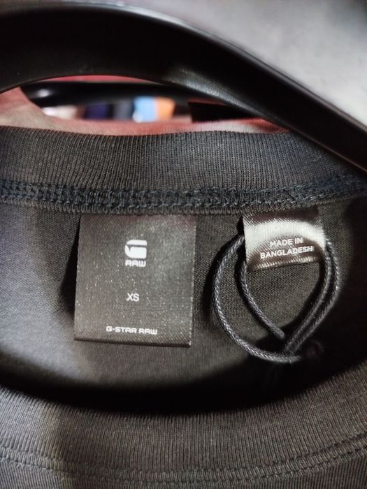 Оригинална тениска G-Star Raw Cadulor XS S M нова мъжка черна