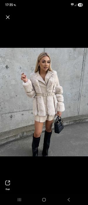 Дамско яке с пух zara