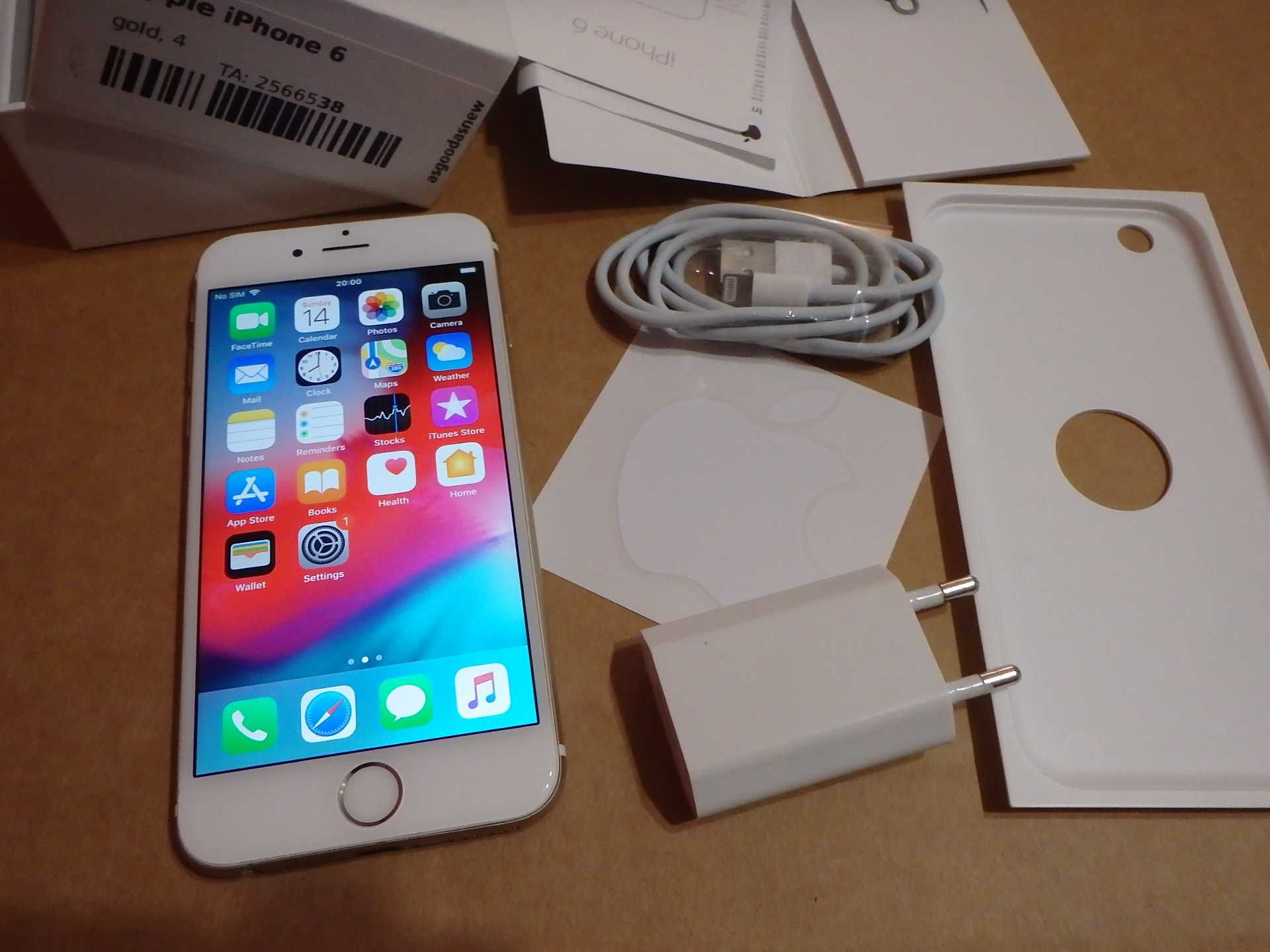 Apple iPhone6(A1586),iOS 12.5.7,бял/злато и черен/сребро
