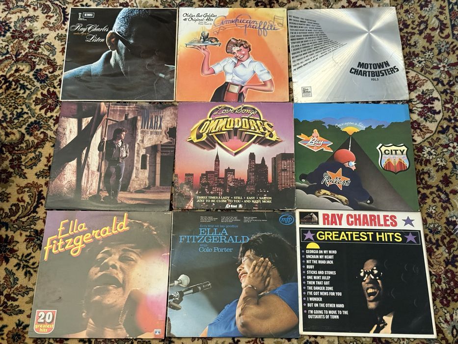 Colectie lot vinyl vinil disc jazz pop beach boys ella fitzgerald ray