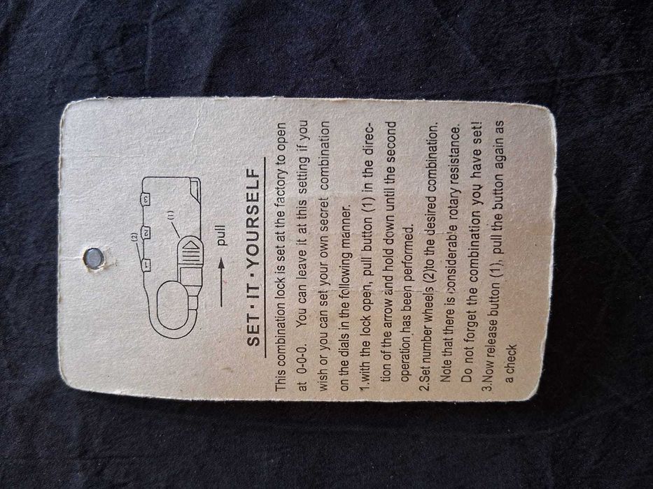 Lacat valiza/geamantan cu cifru - NOU (sigilat)